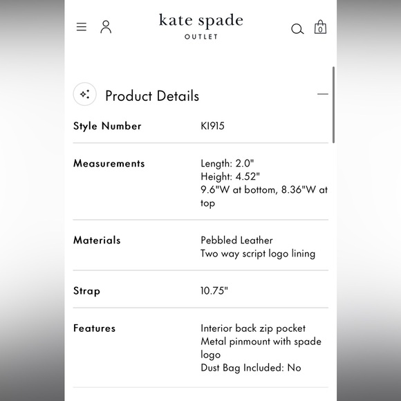 BRAND NEW Kate Spade Julia Shoulder bag - Picture 5 of 5